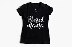 Blessed Mama SVG | Mothers Day SVG Cut File | Momlife SVG Product Image 2