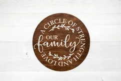 Family Quote SVG - A Circle Of Strength Product Image 3