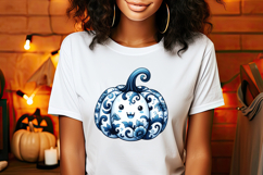 Cute Halloween pumpkin clipart |Coquette bows shirt designs Product Image 2