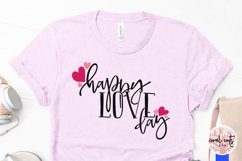 Happy Love Day - Love &amp; Valentine SVG EPS DXF PNG Product Image 3