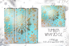 Christmas tumbler wrap 20oz sublimation png| Magic snowflake Product Image 1