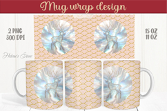 Christmas deer mug wraps png | Golden sublimation design Product Image 1