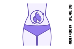 Colored Metabolism Icons Product Image 1