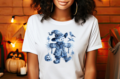 Funny Halloween garden scarecrow clipart t shirt designs png Product Image 1