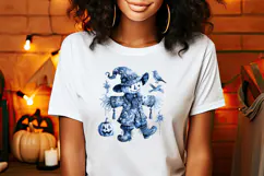 Funny Halloween garden scarecrow clipart t shirt designs png Product Image 1