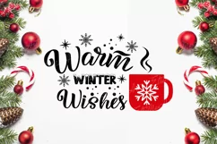 Warm winter wishes Christmas shirt svg, Christmas SVG, Product Image 2
