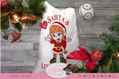 Santa's little helper svg, Elves svg, Santa sack svg Product Image 1