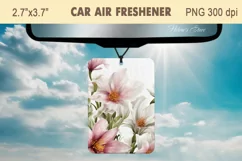 Spring flowers Air Freshener Car|Car air freshin sublimation Product Image 2