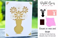 Vase of flowers card! Now compatible with the Cricut Joy!! Product Image 1