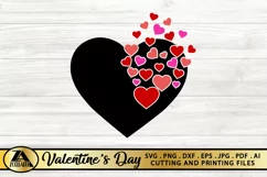 Valentine Heart SVG Valentines Day SVG Love Hearts SVG Product Image 3