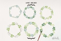 Herb Wreaths 6 Watercolor Leaves Sage Mint Rosemary Leaf Product Image 3