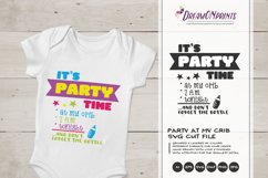 Party at My Crib | Funny New Born SVG Cut Files Product Image 1
