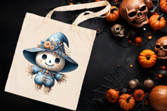 Funny Halloween garden scarecrow clipart t shirt designs png Product Image 3