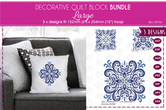 Decorative Quilt Blocks | Fits 6&quot; x 10&quot; Hoop Product Image 1