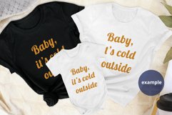 Black White T-shirts & Baby Bodysuit Mockup Plain background Product Image 4