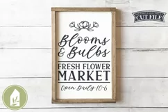 Spring SVG, Blooms and Bulbs SVG, Fresh Flower Market SVG Product Image 1