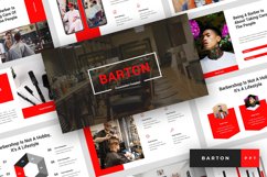 Barton - Barbershop PowerPoint Template Product Image 1