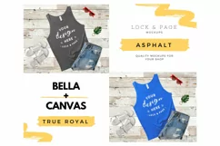 Bohemian Bella Canvas 3480 Tank Top Vest Mockup Flat Lay V4 Product Image 2