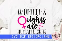 Women's rights are human rights - Women Empowerment EPS SVG Product Image 1