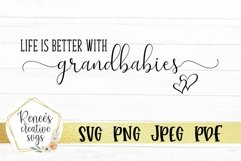 Life is better with grandbabies| Grandbabies SVG | SVG Files Product Image 2