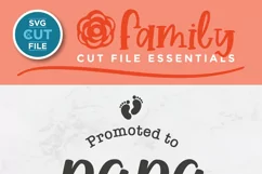 Papa svg - a Promoted to Papa svg file for crafters Product Image 2
