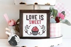 Love Is Sweet SVG, Valentine's Day SVG Product Image 1