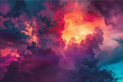 Majestic skies at dusk, vivid sunset cloudscape Product Image 1
