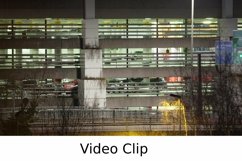 Video: Timelapse of traffic near parking deck at night Product Image 1