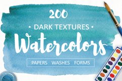 200 watercolor textures and backgrounds. Superbundle! Product Image 1