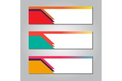 abstract design web banner. colorful gradient shape design. Product Image 1