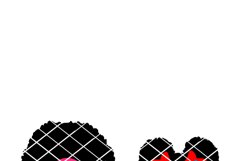 Peeking Girls svg, Afro puff girls,Peeking afro, svg file, Product Image 1