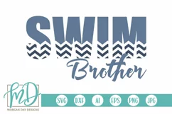 Swim Brother SVG DXF PNG Cut File Product Image 1