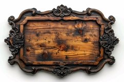 Vintage Wooden Nameplate Signboard Product Image 1