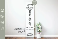 Welcome To Our Beach House - Family Name Sign SVG Product Image 2