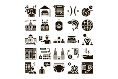 Modern business, management, finance and technology icons co Product Image 1
