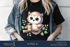 Coffee Lovers Animals PNG | Cute Animal PNG with Coffee Product Image 2