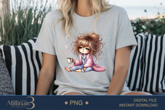 Funny Girl Early Morning PNG | Less Talk More Coffee PNG Product Image 5
