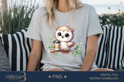 Coffee Lovers Animals PNG | Cute Animal PNG with Coffee Product Image 5
