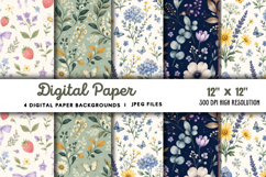 Digital Paper Backgrounds JPG Product Image 1
