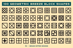 100 Geometric Breeze Block Shapes Product Image 8