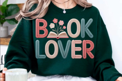 Book Lover Floral Reading PNG Product Image 1