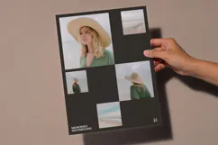 Clean Grid Travel Mood Board Photo Collage | Editable Canva Product Image 8