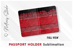 Oil Drum pattern - Passport Holder sublimation. Product Image 2