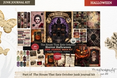 Haunted House Halloween Junk Journal Cut-Apart Ephemeras Product Image 2