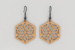 Wood Acrylic Earring SVG Cut Files / Laser Jewelry Templates Product Image 6