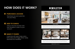 Minimalist Real Estate Newsletter Template Product Image 5