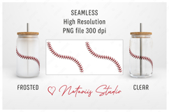 6 Baseball - Softball Seamless Patterns for 16oz LIBBEY CAN. Product Image 6