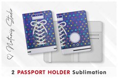 2 Sneaker patterns - Passport Holder sublimation. Product Image 1