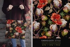 Poppies and cotton flowers Product Image 1