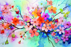 Spring watercolor background Product Image 1